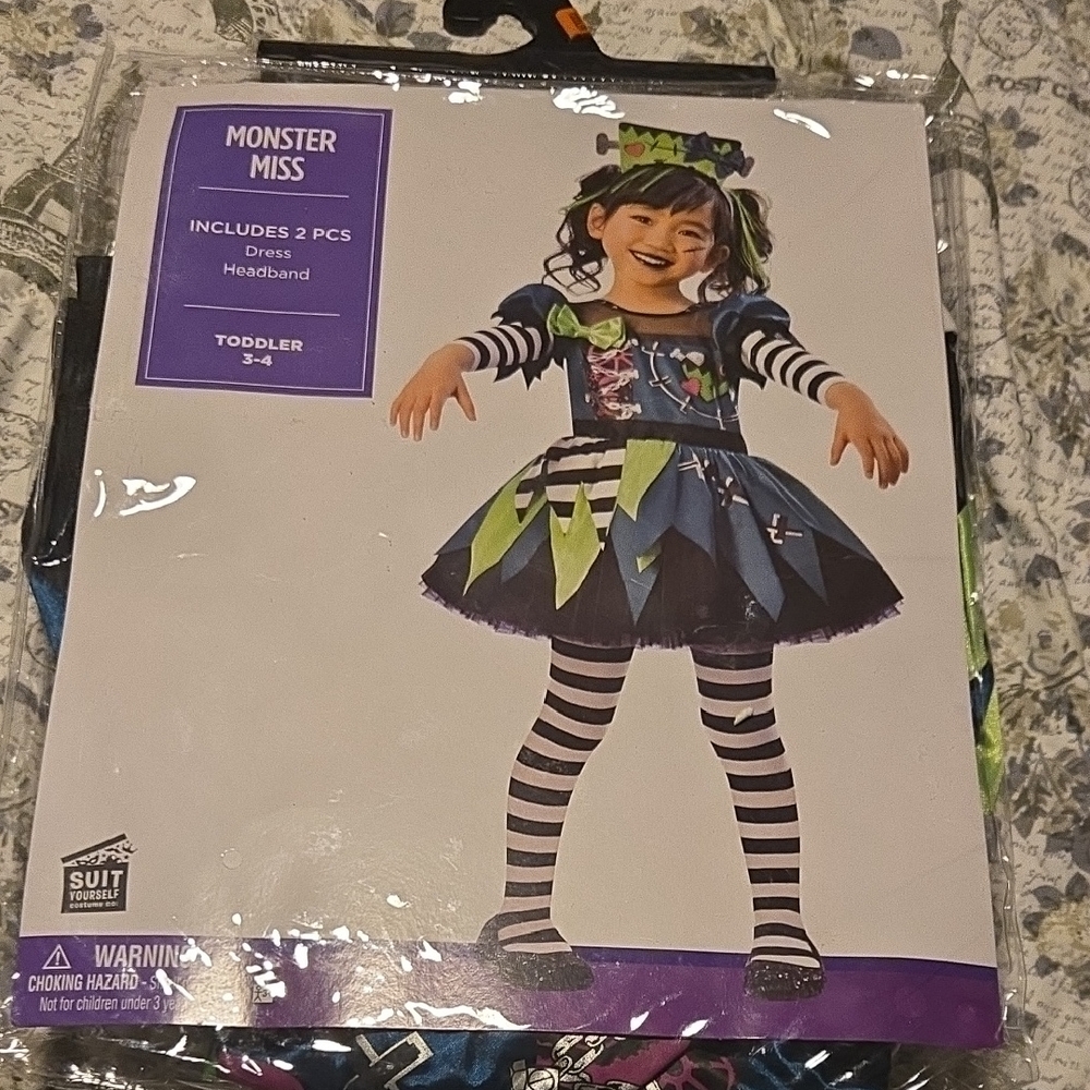 Monster Miss Toddler Costume - Blue and Green